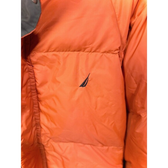 Vintage Nautica Mens Hooded Reversible Down Puffer Jacket Size 2XL Y2K Style - Picture 5 of 15